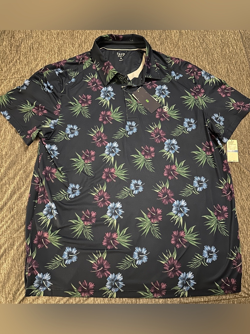 Izod Golf Men’s Size XL blue collared shirt